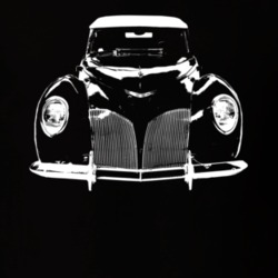1940 Continental Grill View Black T Shirt