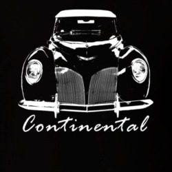 1941 Continental Grill View With Model Name Black T Shirt