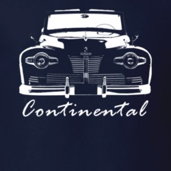 1942 Continental Grill View With Model Name Navy Blue T Shirt