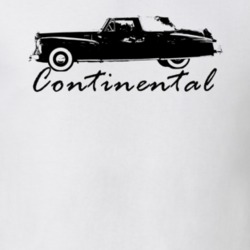1942 Continental Zephyr Side View With Model Name White T Shirt