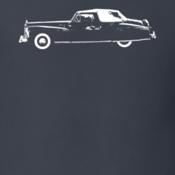 1942 Continental Zephyr Side View Charcoal Grey T Shirt