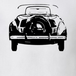 1942 Continental Zephyr Rear View White T Shirt