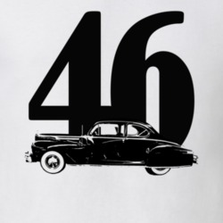 1946 Continental Side View With Year White T Shirt