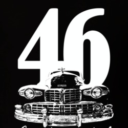 1946 Continental Grill View With Year And Model Name Black T Shirt