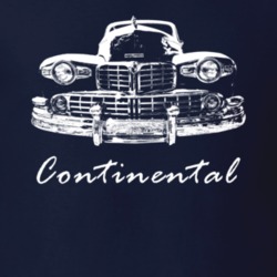1946 Continental Grill View With Model Name Navy Blue T Shirt