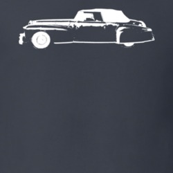1947 Continental Side View Charcoal Grey T Shirt