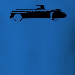 1947 Continental Side View Royal Blue T Shirt