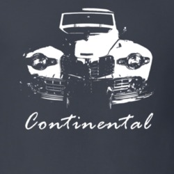 1947 Continental Grill View With Model Name Charcoal Grey T Shirt
