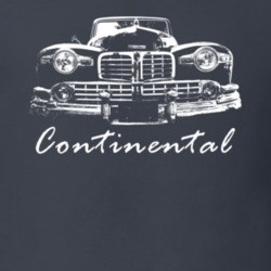 1948 Continental Grill View With Model Name Charcoal Grey T Shirt