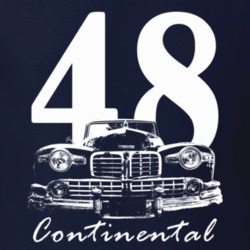 1948 Continental Grillview With Year And Model Name Navy Blue T Shirt