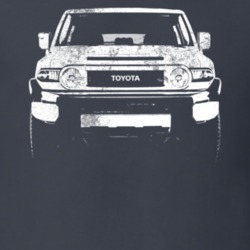 2010 Fj Cruiser Grill View Distressed Dark Color T Shirt