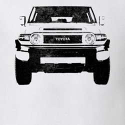 2010 Fj Cruiser Grill View Distressed Light Color T Shirt
