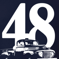 1948 Ford F68 F100 Three Quarter View With Year T Shirt