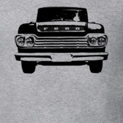 1958 F100 Grill View Heather Grey T Shirt