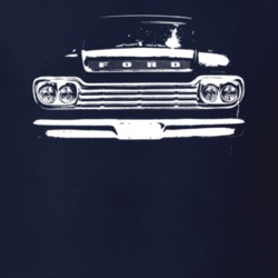 1959 F100 Grill View Navy Blue T Shirt
