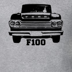 1906 F100 Grill View With Model Name Heather Grey T Shirt