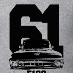 1961 F100 Pickup Truck Grill View With Year And Model Name Heather Gre