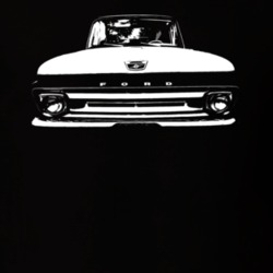 1962 F100 Pickup Truck Grill View Black T Shirt