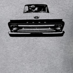 1962 F100 Pickup Truck Grill View Heather Grey T Shirt