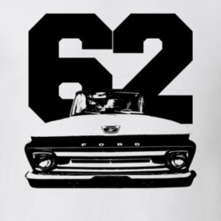 1962 F100 Pickup Truck Grill View With Year White T Shirt