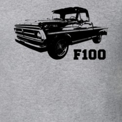 1917 F100 Three Quarter View With Model Name Heather Grey T Shirt
