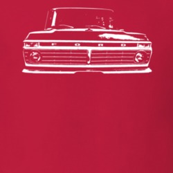 1976 F100 Pickup Truck Grill View Red T Shirt