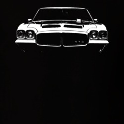 1971 Gto Grill View Black T Shirt