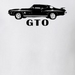 1971 Gto Side View With Model Name White T Shirt