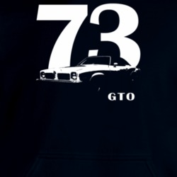 1973 Gto Three Quarter View With Year And Model Name Heavy Duty Navy B