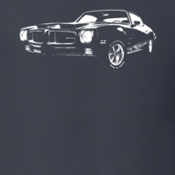 1971 Firebird Three Quarter Side View Charcoal Grey T Shirt