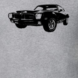 1971 Firebird Three Quarter Side View Heather Grey T Shirt