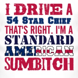 I Drive A 1954 Pontiac Star Chief Standard American Sumbitch T Shirt