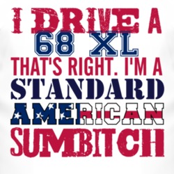 I Drive A 1968 XL Standard American Sumbitch T Shirt