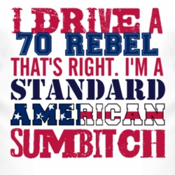I Drive A 1970 AMC REBEL Standard American Sumbitch T Shirt