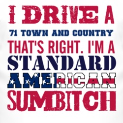 I Drive A 1971 Chrysler Town and Country Standard American Sumbitch T 