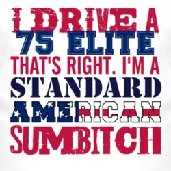 I Drive A 1975 Elite Standard American Sumbitch T Shirt