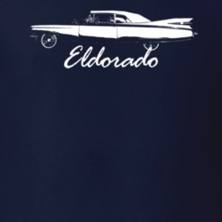 1959 Eldorado Side View With Model Name Navy Blue T Shirt