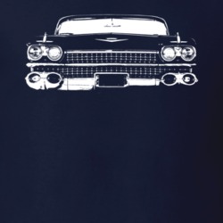 1959 Eldorado Grill View Navy Blue T Shirt