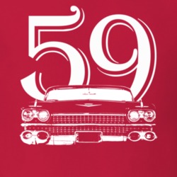 1959 Eldorado Grill View With Year Red T Shirt