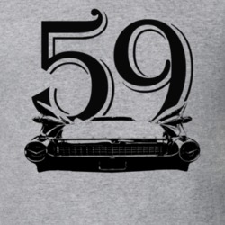 1959 Eldorado Barritz Rear View With Year Heather Grey T Shirt