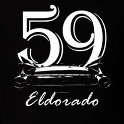 1959 Eldorado Barritz Rear View With Year And Model Name Black T Shirt