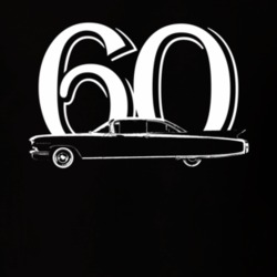 1960 Eldorado Side View With Year Black T Shirt