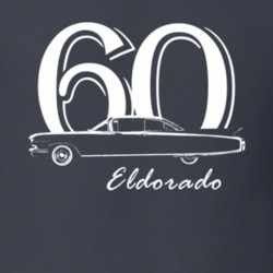 1960 Eldorado Side View With Year And Model Name Charcoal Grey T Shirt