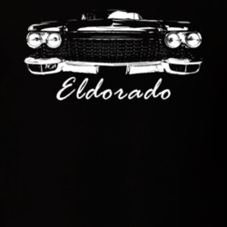 1960 Eldorado Grill View With Model Name Black T Shirt