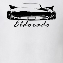 1960 Eldorado Rear View Witih Model Name White T Shirt