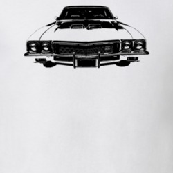 1972 Gran Sport Grill View Light Color T Shirt