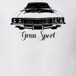 1972 Gran Sport Grill View With Model Light Color T Shirt