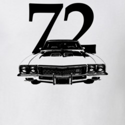 1972 Gran Sport Grill View With Year Light Color T Shirt