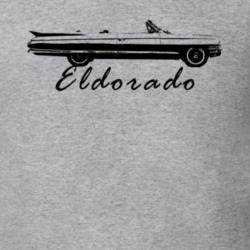 1961 Eldorado Side View With Model Name Heather Grey T Shirt