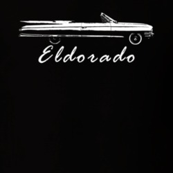 1961 Eldorado Side View With Model Name Black T Shirt